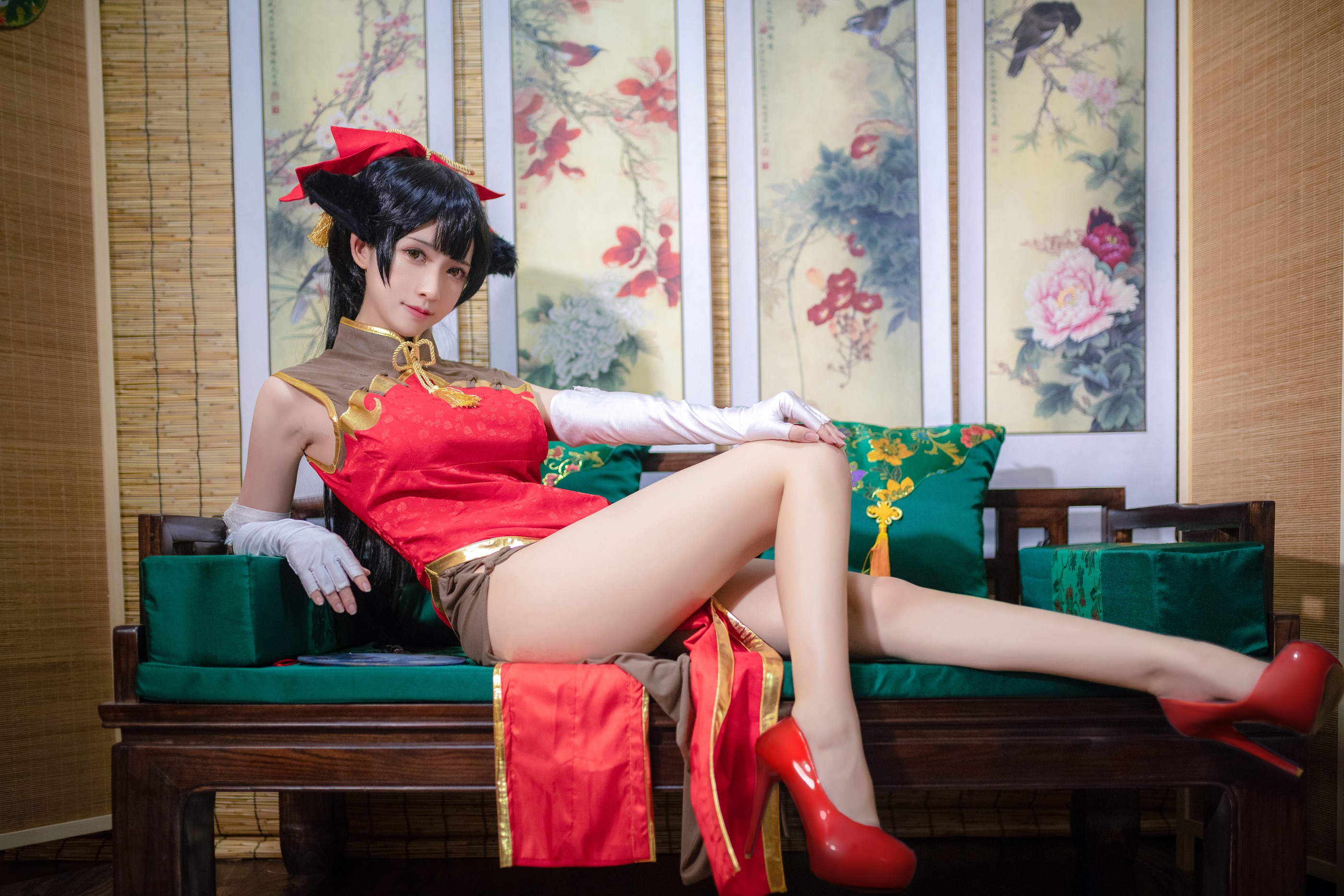 图片[1]-鳗鱼霏儿 – NO.044 碧蓝华裳 高雄 [12P]-XikXak